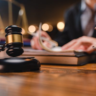 law and authority lawyer concept, judgment gavel hammer in court courtroom for crime judgement legislation and judicial decision, judge having justice of punishment guilt and criminal verdict legal